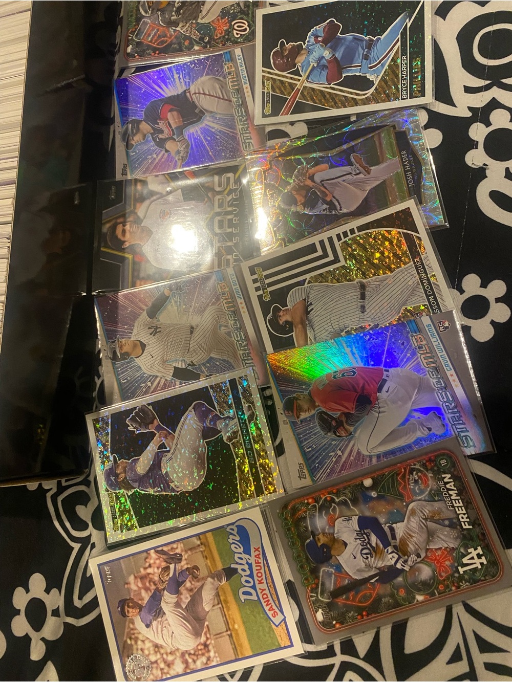 Assorted MLB Baseball Trading Cards includes a long box - including Bryce Harper